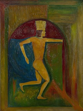 Il Re è nudo - Opera 91 - Misto su Tela cm 40x40